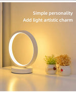 Circle LED Nightstand Lamp