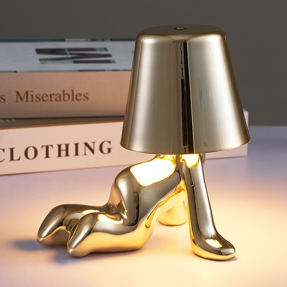 Muse Thinker Little Man Rechargeable Table Lamp