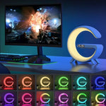 4-in-1 Alarm Clock, Mood Light, Speaker And Wireless Charger