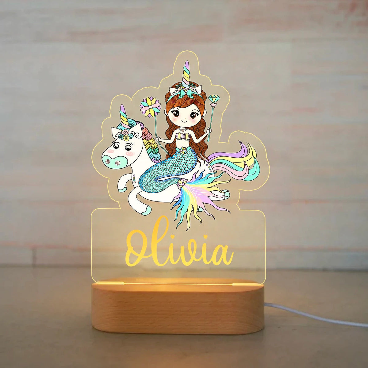 Personalized Name Animals Night Lights