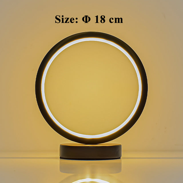 Circle LED Nightstand Lamp