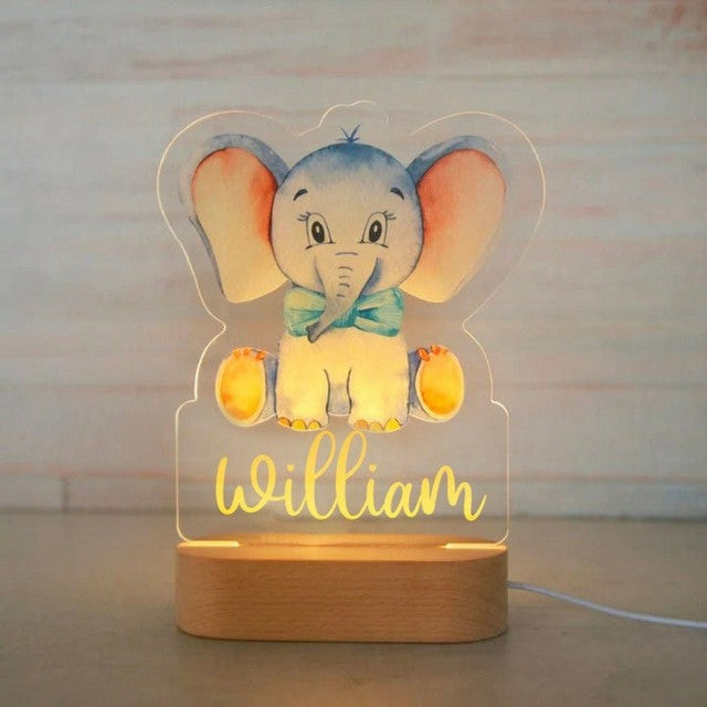 Personalized Name Animals Night Lights