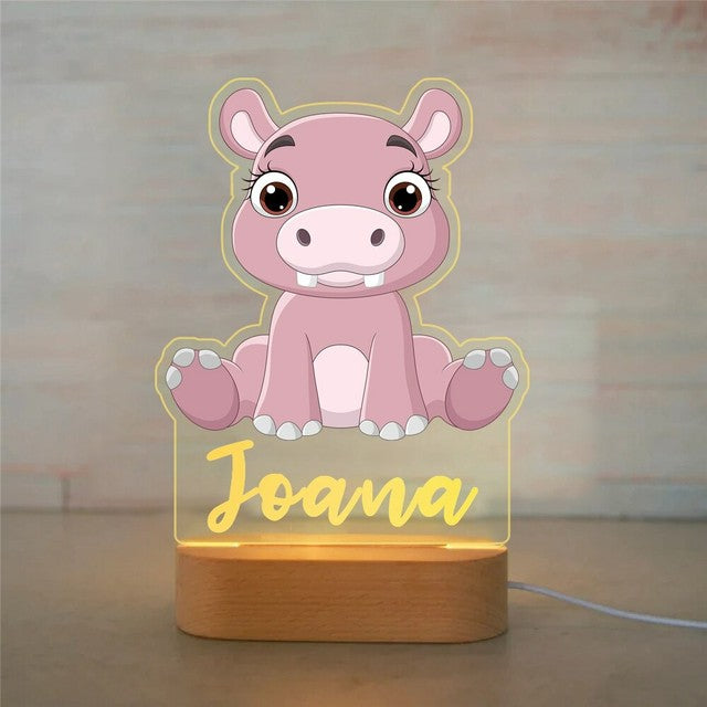 Personalized Name Animals Night Lights
