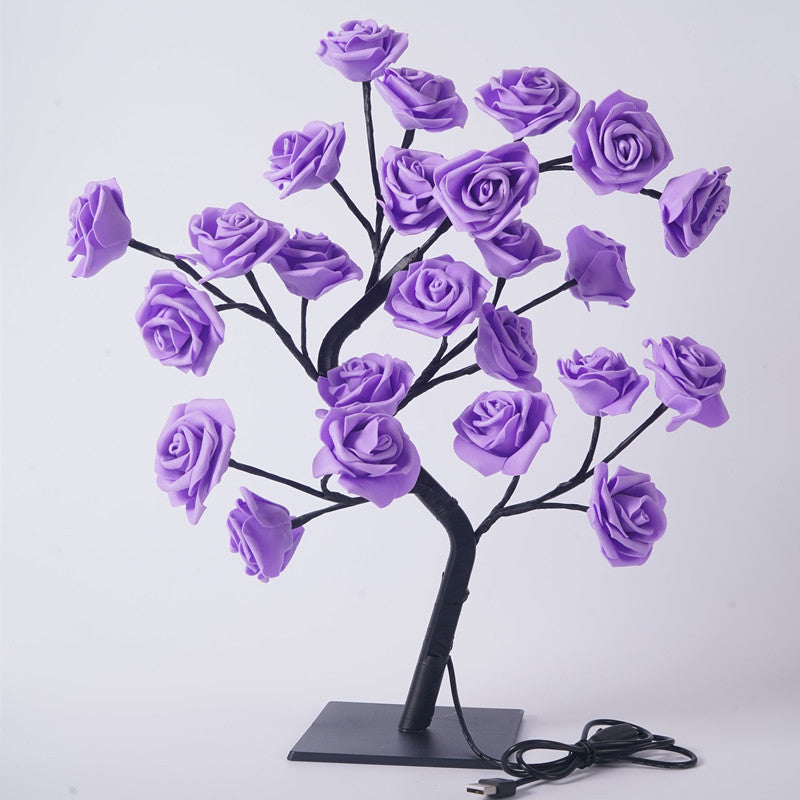 Charming Rose Tree Table Lamp