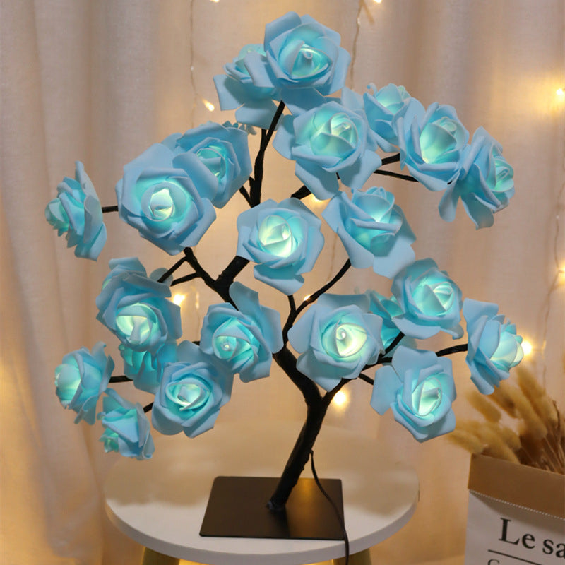 Charming Rose Tree Table Lamp