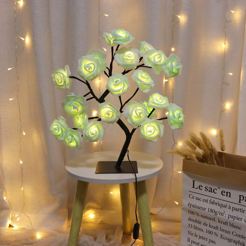 Charming Rose Tree Table Lamp