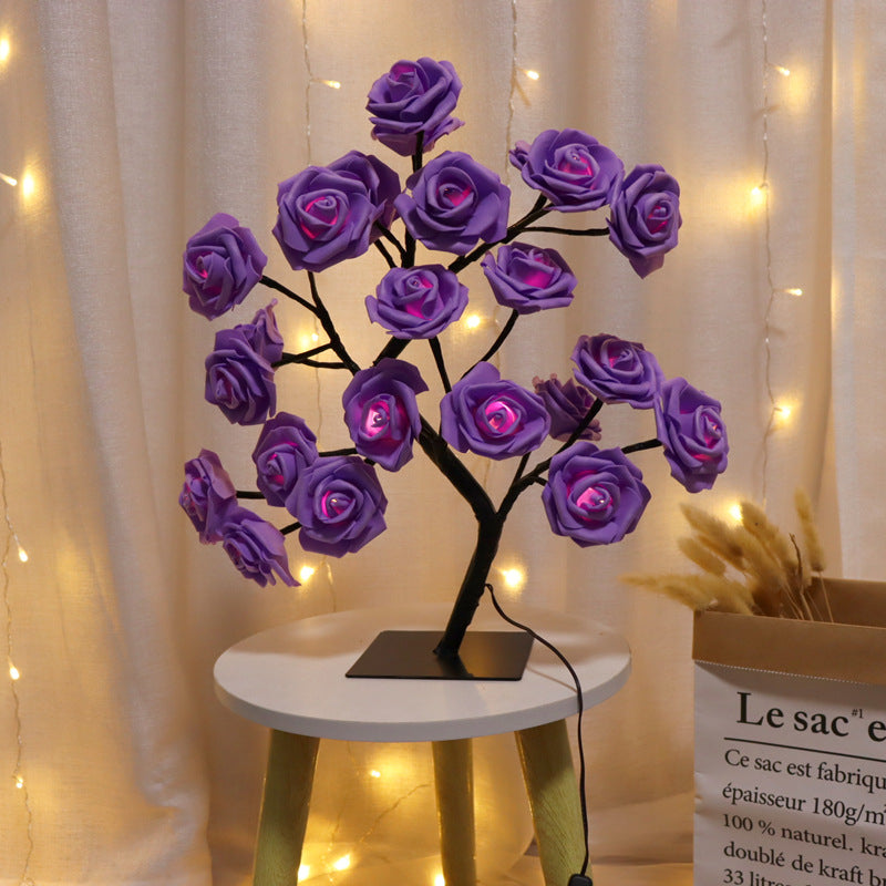 Charming Rose Tree Table Lamp