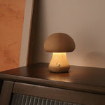 Wooden Vintage Mushroom Table Lamp