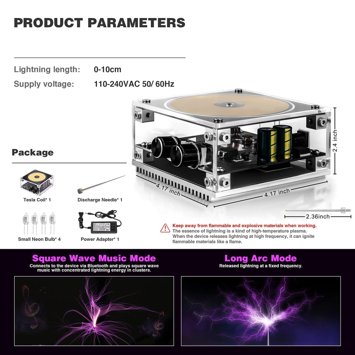 Multi-Function Tesla Music Speaker And Lightning