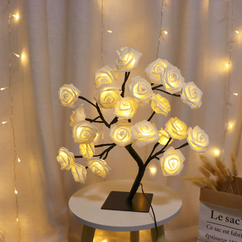 Charming Rose Tree Table Lamp