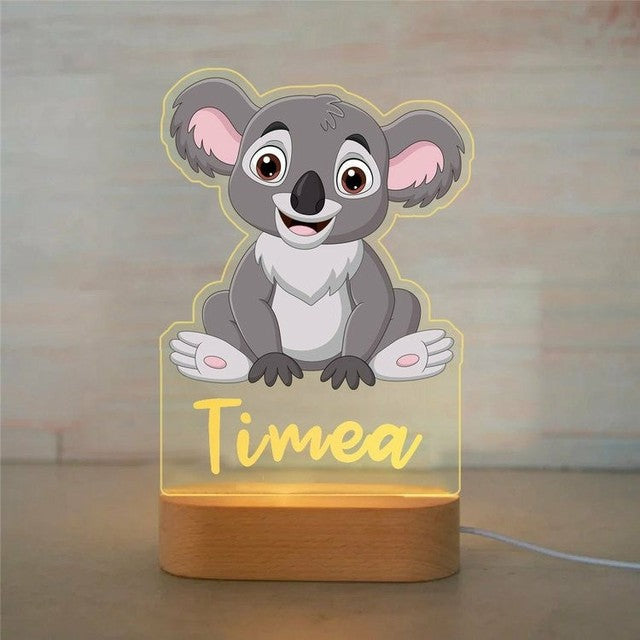 Personalized Name Animals Night Lights