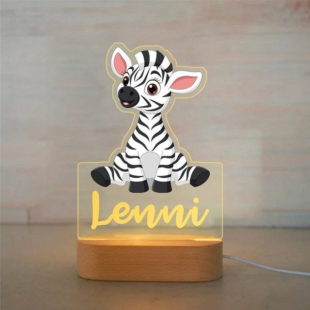 Personalized Name Animals Night Lights