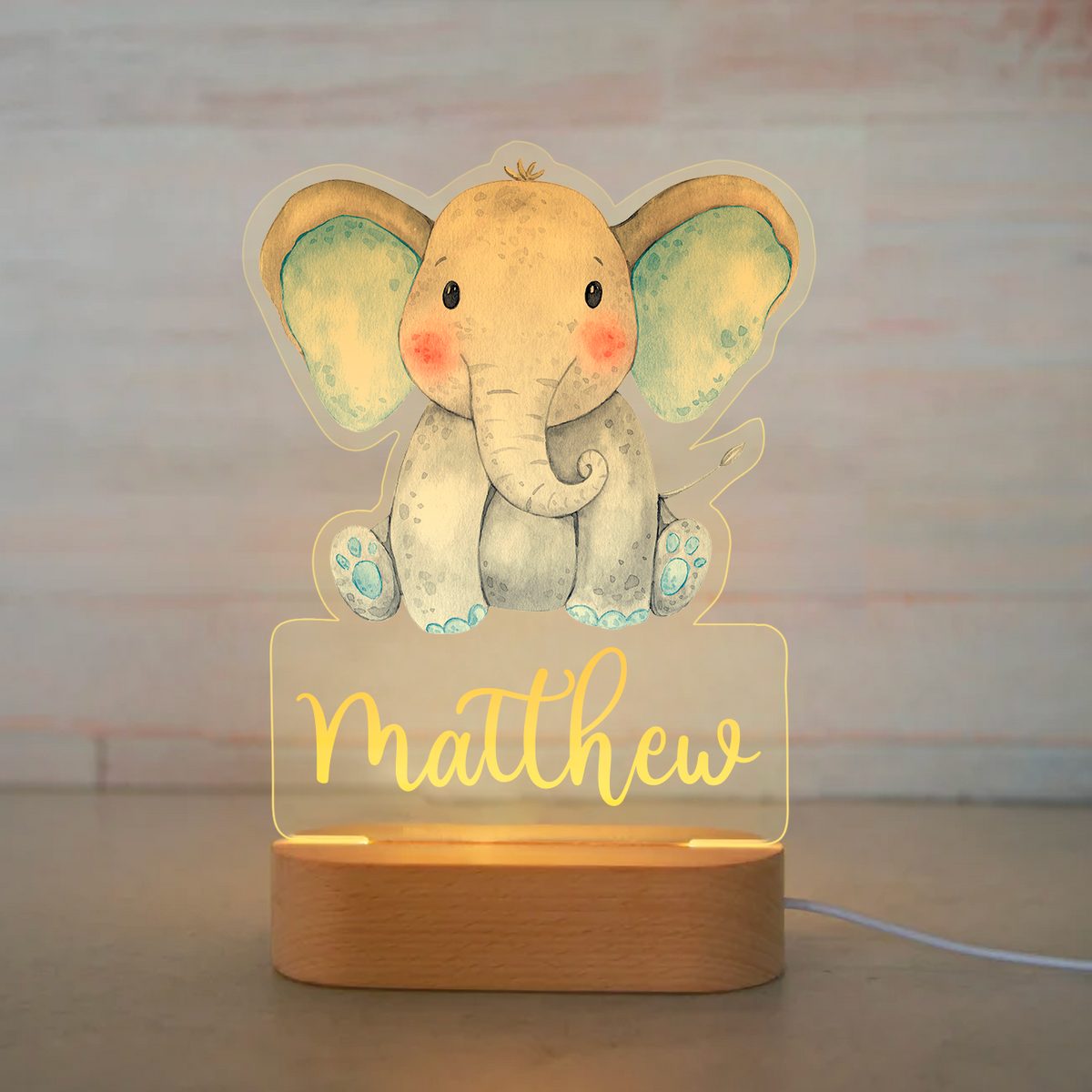 Personalized Name Animals Night Lights