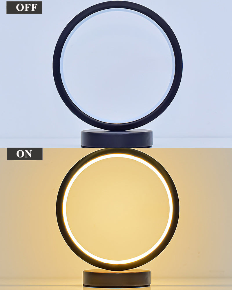 Circle LED Nightstand Lamp