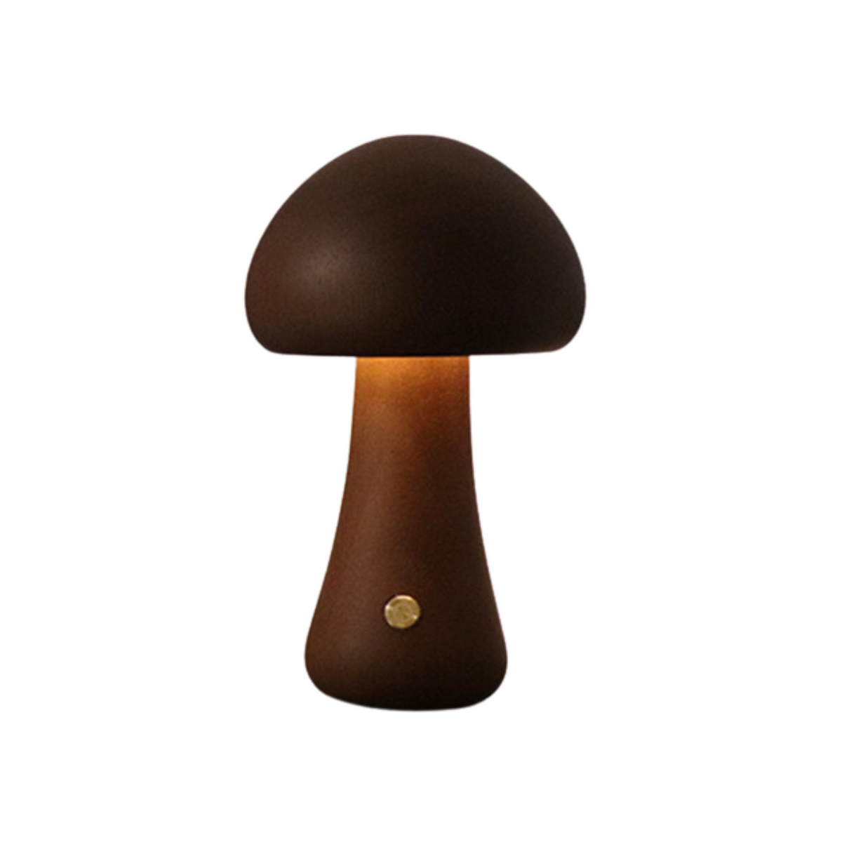 Wooden Vintage Mushroom Table Lamp