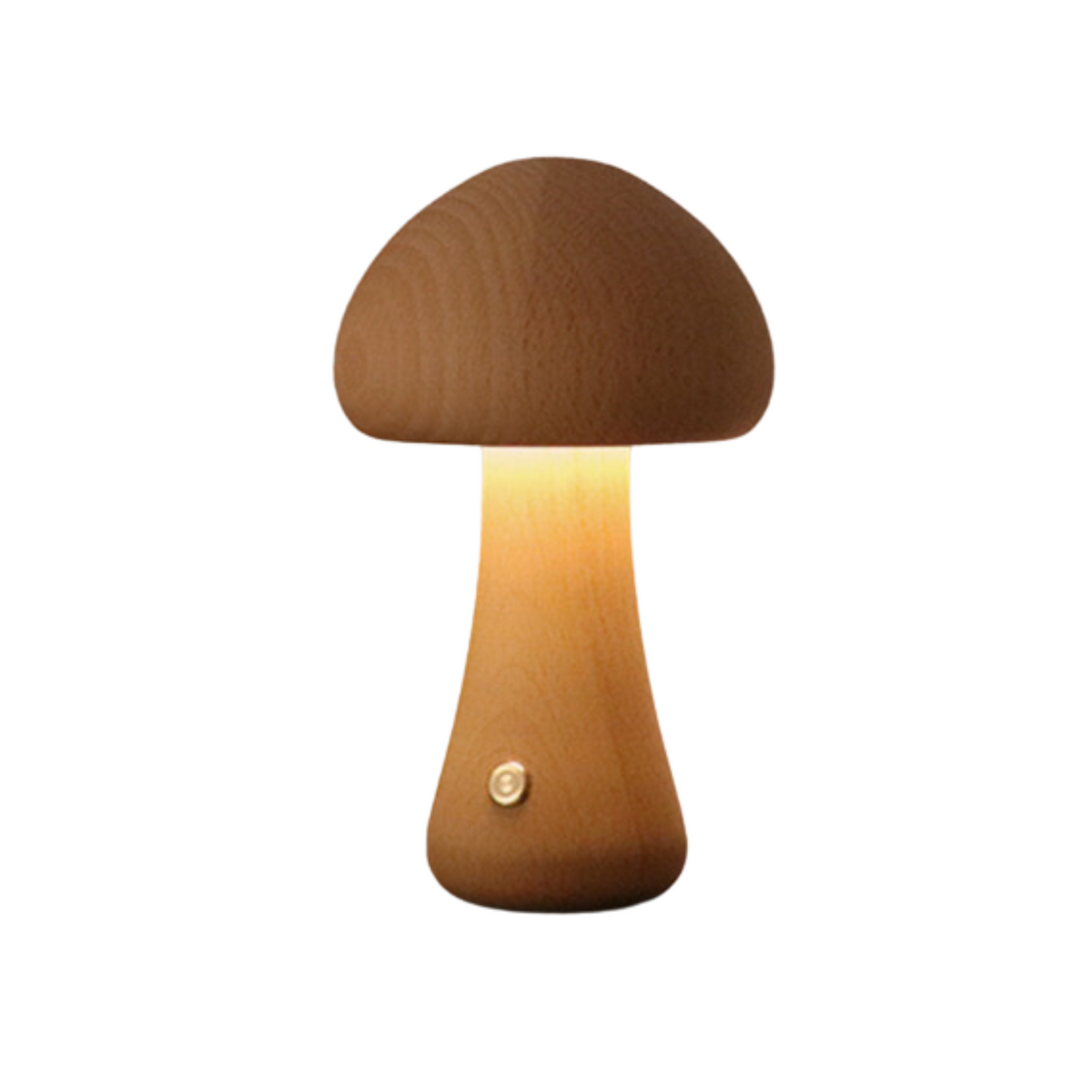 Wooden Vintage Mushroom Table Lamp