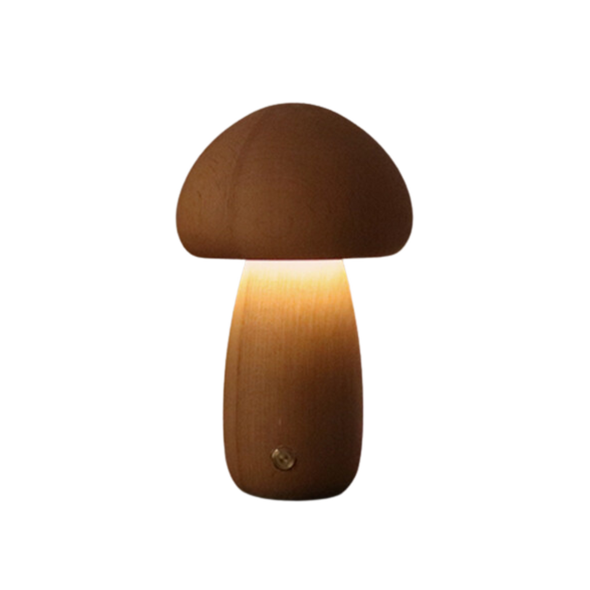 Wooden Vintage Mushroom Table Lamp