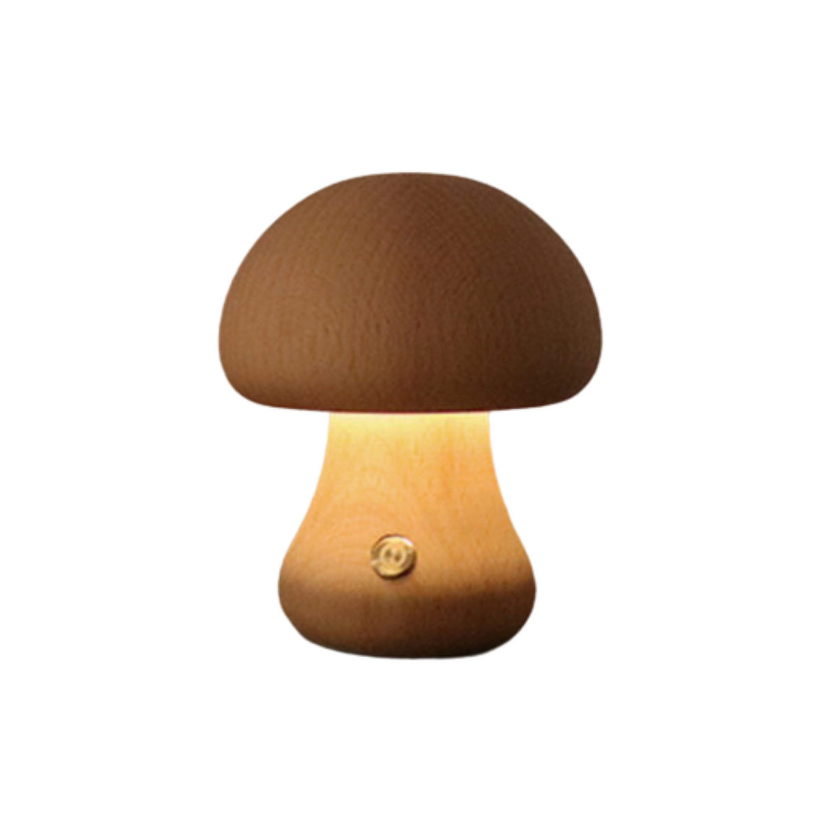 Wooden Vintage Mushroom Table Lamp