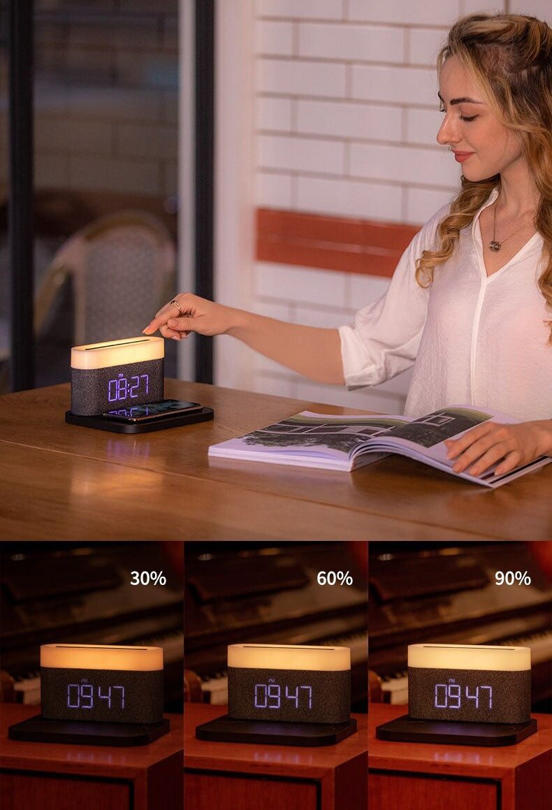 3 in 1 Wireless Charger, Alarm Clock and LED Lamp