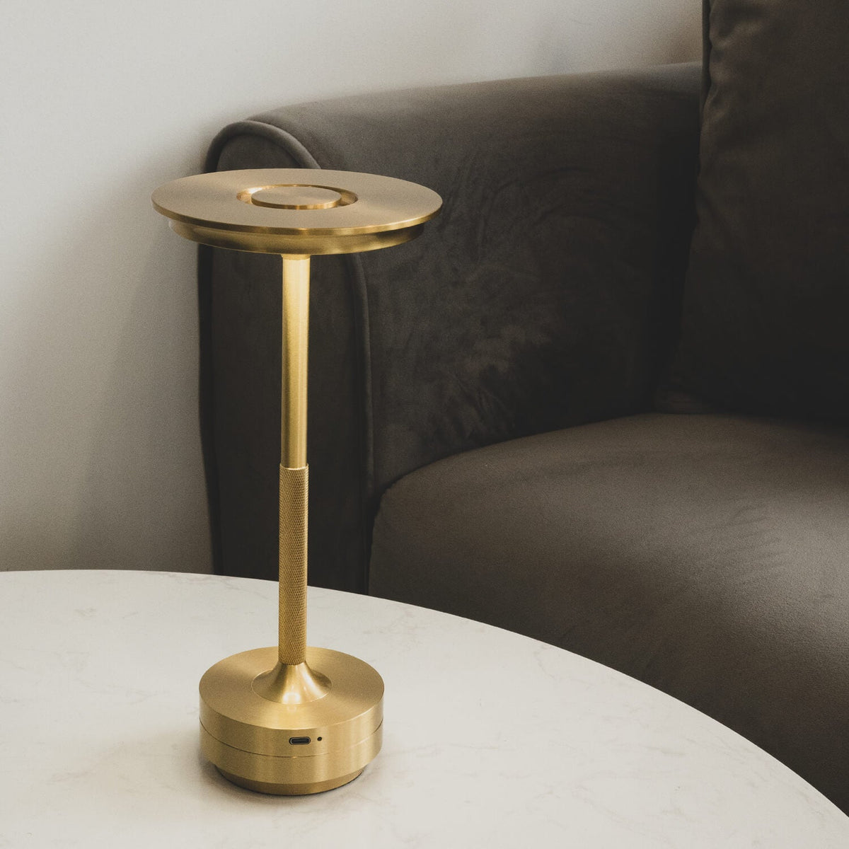 Metallic Cordless Table Lamp