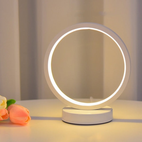 Circle LED Nightstand Lamp