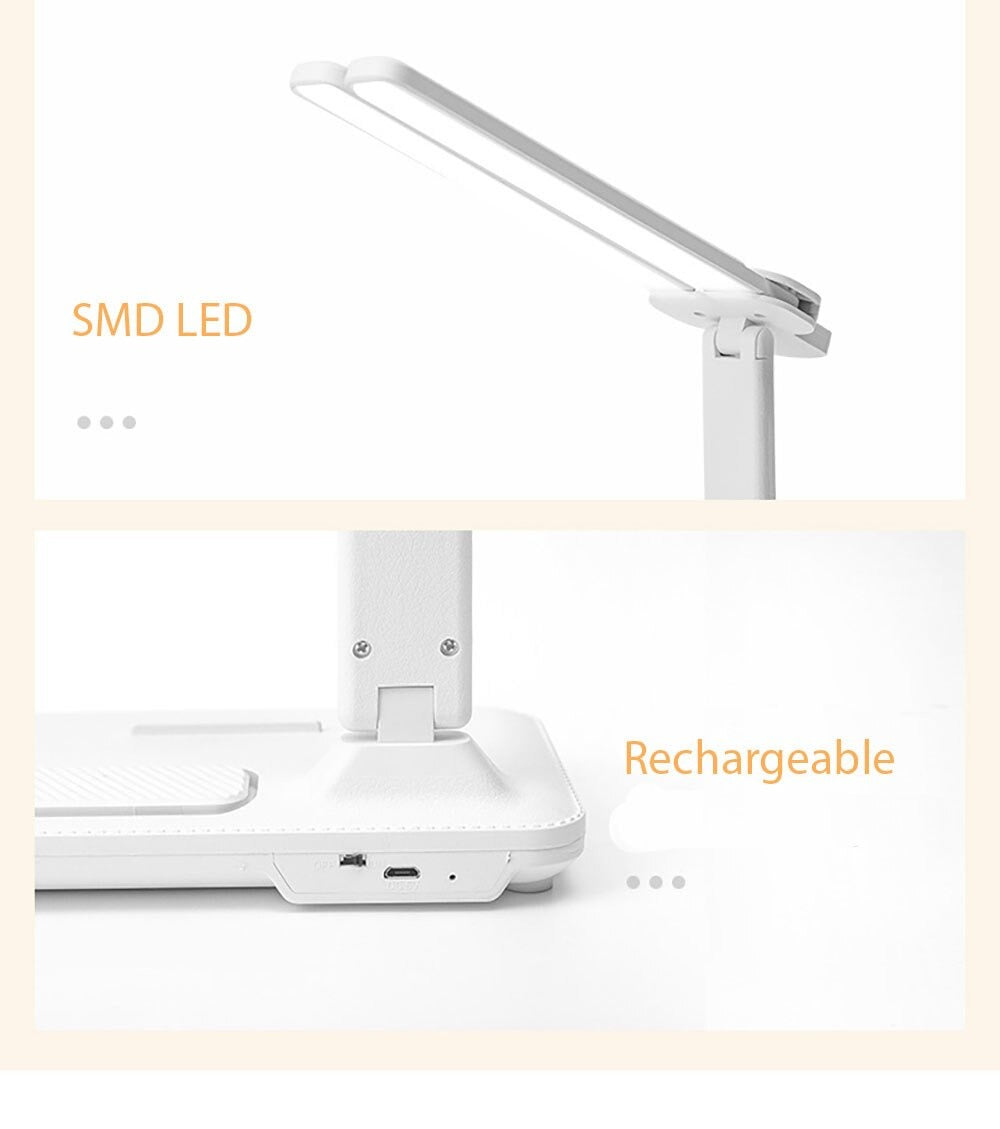 3 In 1 Rechargeable Led Desk Lamp, Phone Holder And Pen Holder