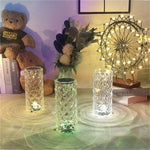 Modern Crystal Base Table Lamps For Bedroom