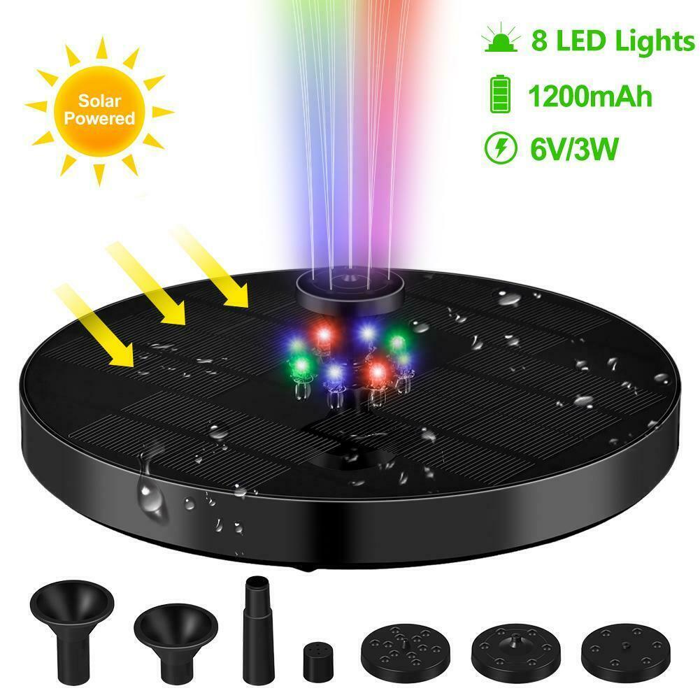 Floating Led Solar Powered Water Fountain