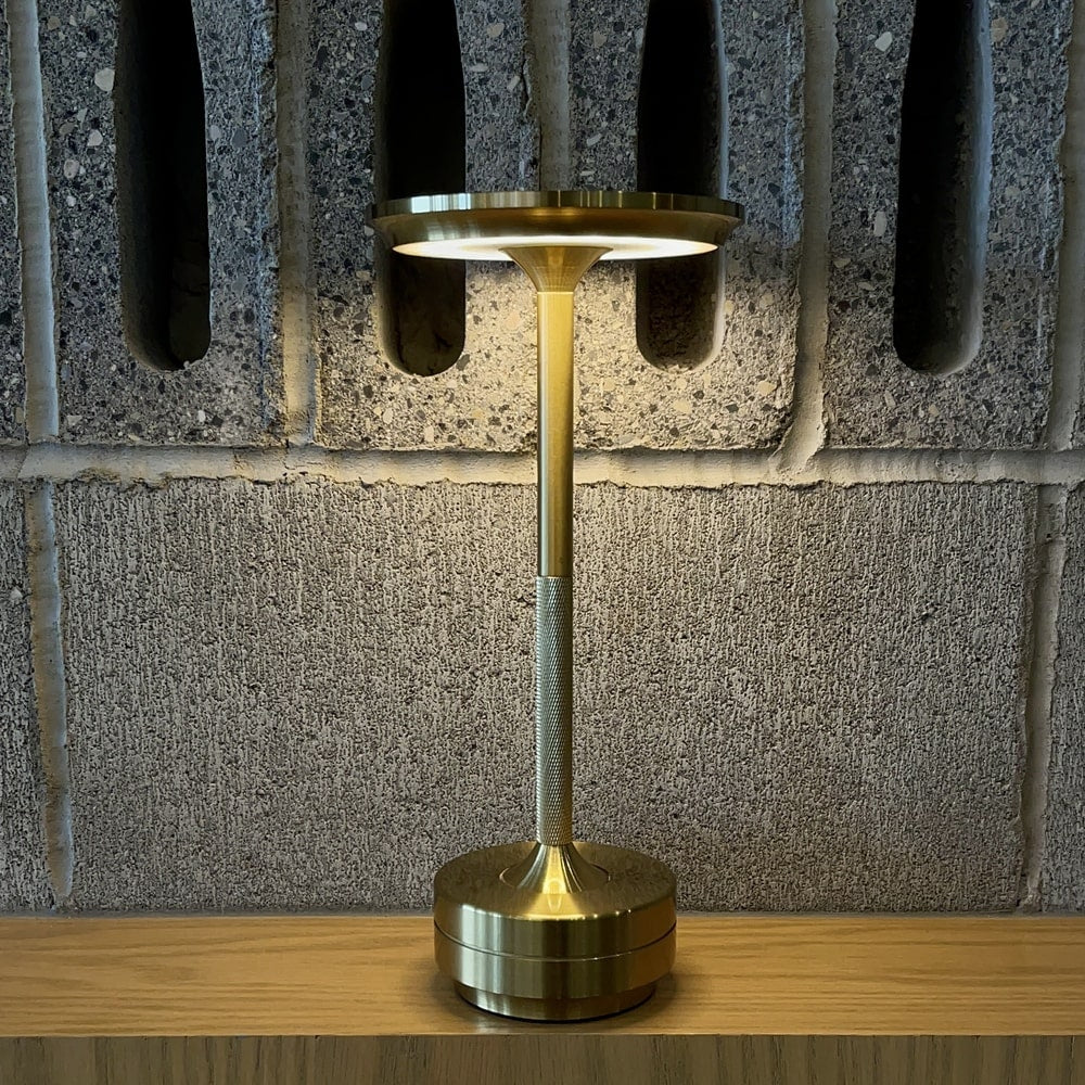 Metallic Cordless Table Lamp