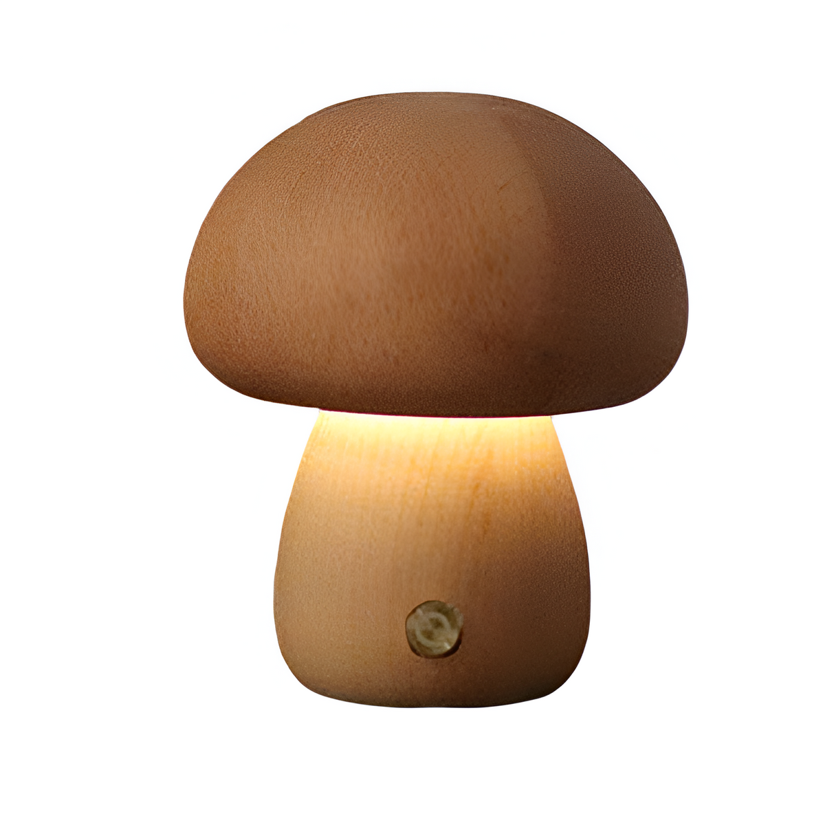 Wooden Vintage Mushroom Table Lamp