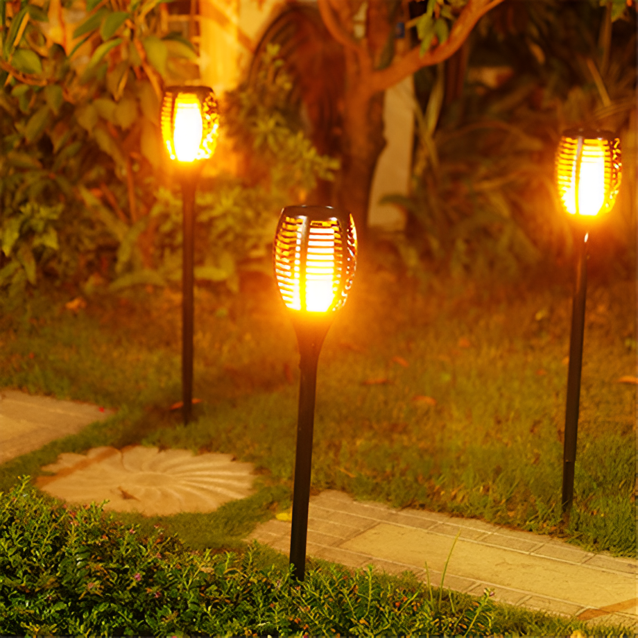 Solar Light Waterproof Flickering Flames Torches