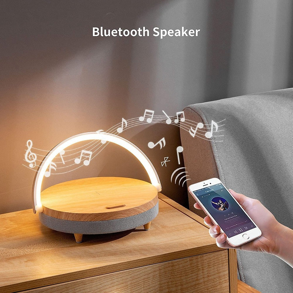 3 in 1 LED Lamp, Bluetooth Speaker And Wireless Charger