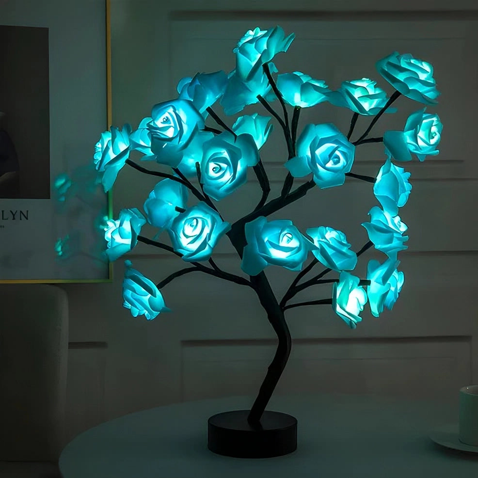 Charming Rose Tree Table Lamp